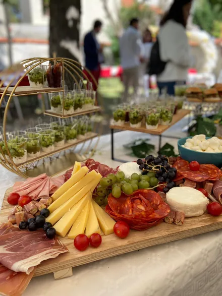 Handcrafted charcuterie spread with mixed bites