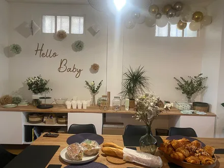Baby shower with custom theme decor